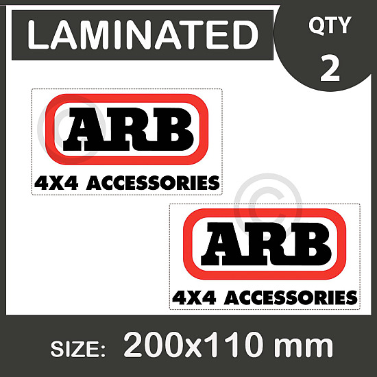 ARB 4x4, Car Stickers, vinyl decal, Laminated.